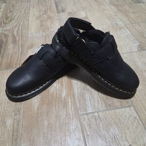 Dr Martens JORGE II AMBASSADOR FAUXFUR LINED SLINGBACK MULES Various Sizes NWOB